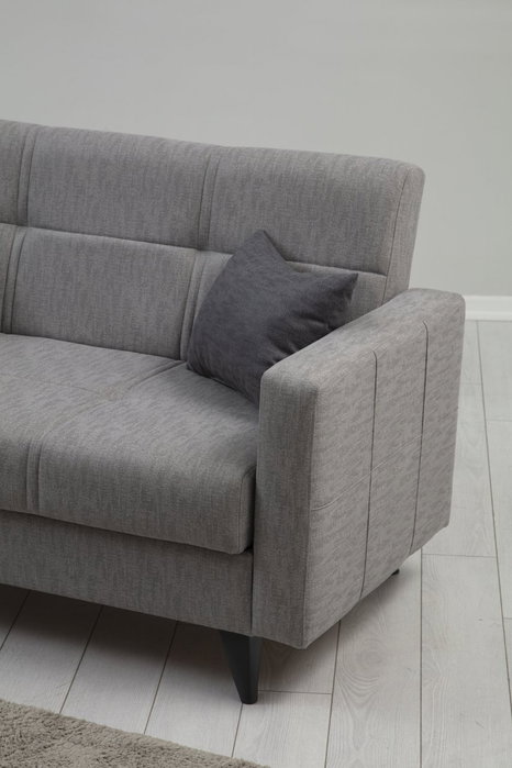 Atelier Del Sofa Polya - Sofá-cama de 2 plazas Gris claro